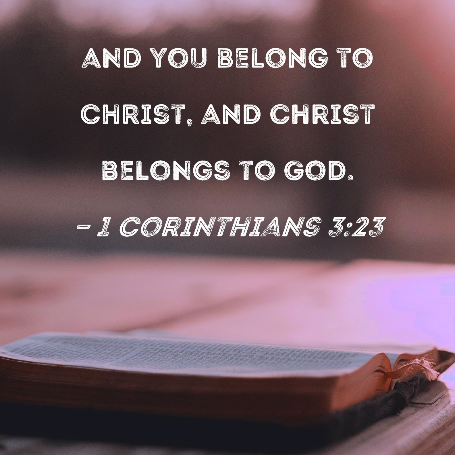 Be Sure You Belong to Jesus Christ